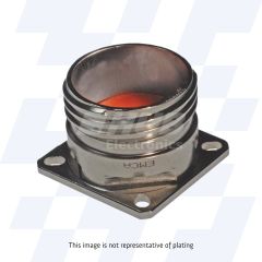 B39-639-057NS - EMCA Square Flange Dummy Receptacle, MIL-DTL-38999 Series III, Electroless Nickel, Shell Size 21