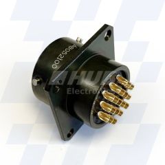 AB05 2100 08 04SN 59 - AB Connectors MIL-C-26482 Series I Square Flange Receptacle, Olive Drab Zinc Cobalt, Shell Size 08