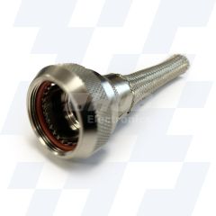 A37-230-1504 - EMCA Straight Braid Tail Adaptor, MIL-DTL-38999 Series III, Electroless Nickel, Shell Size 09