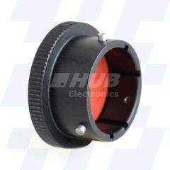 C17-435-3HWR - EMCA Plug Cap, MIL-DTL-26482 Series I & II, Black Hard Anodised Plating, Shell Size 13