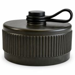 Front view of EMCA Electro-Mechanic C37-429 Receptacle Cap in Olive Drab Cadmium finish