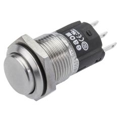 82-4161.1000 - EAO Pushbutton, Series 82, Silver