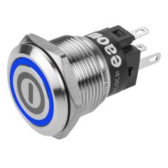 82-5151.1124.B001 - EAO Pushbutton, Series 82, Silver