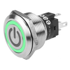 82-6151.1134.B002 - EAO Pushbutton, Series 82, Silver