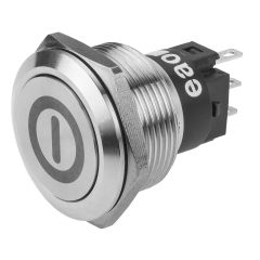 82-6151.2000.B001 - EAO Pushbutton, Series 82, Silver