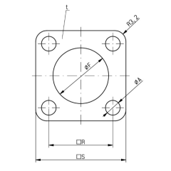 Dimensions of EMCA Electrically Conductive Gasket (Part Number: F39-450-200 (VG96940-06-C001A))