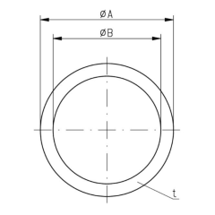 Dimensions of EMCA Electrically Conductive Gasket (Part Number: FD38-391-Y01 (VG96940-06-F002B))