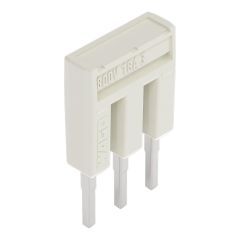 Front view of WAGO TOPJOB®S 2001 Series Jumper Bar, 3 Way, Light Grey (Part Number: 2001-403)