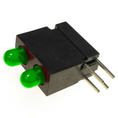 Side view of MARL 122 Series PCB Mounted LED with Green LED (Part Number: 122-314-01)