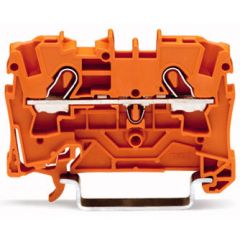 WAGO TOPJOB®S 2004 Series Rail Mounted 2 Conductor Through Terminal Block - 2004-1202
