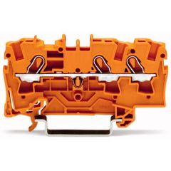 WAGO TOPJOB®S 2004 Series Rail Mounted 3 Conductor Through Terminal Block - 2004-1302