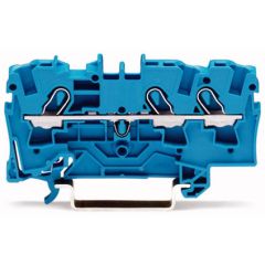 WAGO TOPJOB®S 2004 Series Rail Mounted 3 Conductor Through Terminal Block - 2004-1304