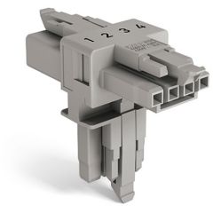 WAGO WINSTA® MINI 890 Series T-Distribution Connector 4 Pole for 'Flying Leads' - 890-1732