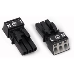 WAGO WINSTA® MINI 890 Series Socket 3 Pole without Strain Relief Housing - 890-203