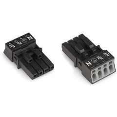 WAGO WINSTA® MINI 890 Series Socket 4 Pole without Strain Relief Housing - 890-204