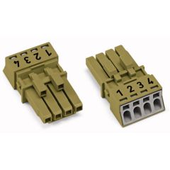 WAGO WINSTA® MINI 890 Series Socket 4 Pole without Strain Relief Housing - 890-264