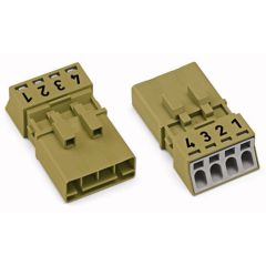 WAGO WINSTA® MINI 890 Series Plug 4 Pole without Strain Relief Housing - 890-274