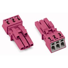 WAGO WINSTA® MINI 890 Series Socket 3 Pole without Strain Relief Housing - 890-283