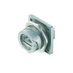 Telegärtner STX Series Variant 1 Bulkhead Set RJ45 Coupler Cat.6 Class EA - J80020A0001