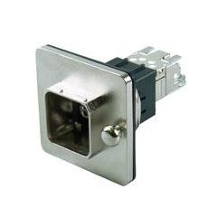 Telegärtner STX Series Variant 14 Central Bulkhead Set RJ45 Jack A Cat.6A Round Mount Cutout - J80020A0013