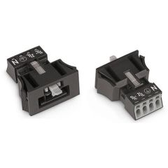 WAGO WINSTA® MINI 890 Series Plug 4 Pole Snap-In Version - 890-714