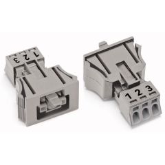 WAGO WINSTA® MINI 890 Series Socket 3 Pole Snap-In Version - 890-743