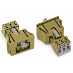 WAGO WINSTA® MINI 890 Series Socket 3 Pole Snap-In Version - 890-763