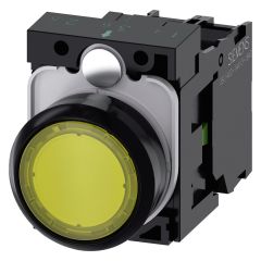 Siemens SIRIUS ACT Series Illuminated Pushbutton - 3SU1102-0AB30-1BA0