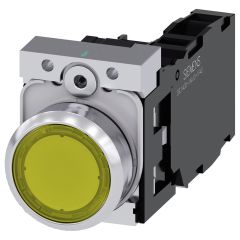 Siemens SIRIUS ACT Series Illuminated Pushbutton - 3SU1152-0AB30-1FA0