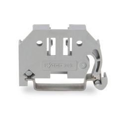 WAGO Screwless End Stop - 6mm wide, for DIN-35 rail - Grey - 249-116