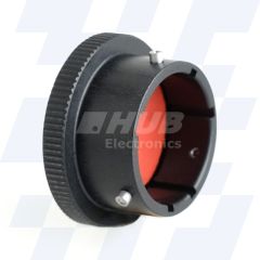 C17-564-6HWR - EMCA Plug Cap, MIL-DTL-26482 Series I & II, Black Hard Anodised Plating, Shell Size 19