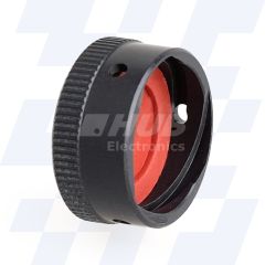 C17-565-2E6WR - EMCA Receptacle Cap, MIL-DTL-26482 Series I & II, Green Hard Anodised Plating, Shell Size 11
