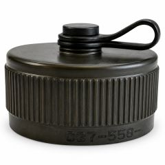 Front view of EMCA Electro-Mechanic C37-558 Receptacle Cap in Green Hard Anodised finish