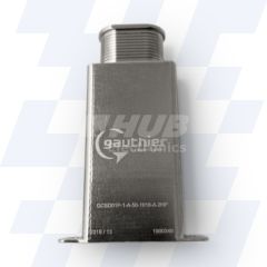 GCSD01P-1-C-50-1025-A-2 - Gauthier Shielded D-Sub Adaptor, Size C (37), Height of 50mm, Elliptical Spout Size 1025, MIL-DTL-24308, Electroless Nickel