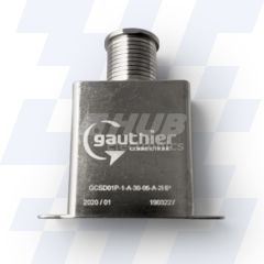 GCSD01P-1-B-50-03-A-2 - Gauthier Shielded D-Sub Adaptor, Size B (25), Height of 50mm, Spout Size 03, MIL-DTL-24308, Electroless Nickel