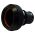 Front view of EMCA Straight Screened Adaptor in Black Zinc Nickel finish (Part Number: A37-526-3208KN)