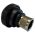 Rear view of EMCA Straight Screened Adaptor in Black Hybrid finish (Part Number: A37-526-6J08KN)