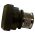 Side view of EMCA Straight Screened Adaptor in Olive Drab Hybrid finish (Part Number: A37-526-3U07KN)
