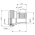 Dimensions of EMCA Straight Screened Adaptor in Aluminium Bronze Passivated finish (Part Number: A37-796-3908)