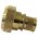 Side view of EMCA Straight Screened Adaptor in Aluminium Bronze Passivated finish (Part Number: A37-796-2905)