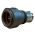 Front view of EMCA Straight (RFI/EMI) Screened Adaptor in Green Hybrid finish (Part Number: A57-514-2U07)
