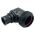 Front view of EMCA Electro-Mechanic A37-795 90 Degree (RFI/EMI) Screened Adaptor in Black Zinc Nickel finish