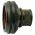 Side view of EMCA Straight (RFI/EMI) Screened Adaptor in Olive Drab Cadmium finish (Part Number: A77-334-8612)