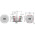 Dimensions of EMCA Connector Solutions RJ45 CAT5e Bulkhead Feedthrough Jam Nut Receptacle in Tin Zinc Grey finish (Part Number: X1-9851-19-V N 0)