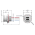 Dimensions of EMCA Connector Solutions X2-9861 Dual USB-A Jam Nut Receptacle for Power Supply