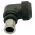 Side view of EMCA Electro-Mechanic A37-525 90 Degree Screened Adaptor in Olive Drab Hybrid finish