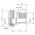 Dimensions of EMCA Electro-Mechanic A37-796 Straight (RFI/EMI) Screened Adaptor