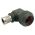 Front view of EMCA Electro-Mechanic A37-795 90 Degree Screened Adaptor in Olive Drab Hybrid finish