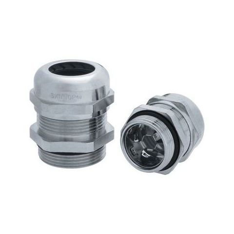 Metal cable seal glands