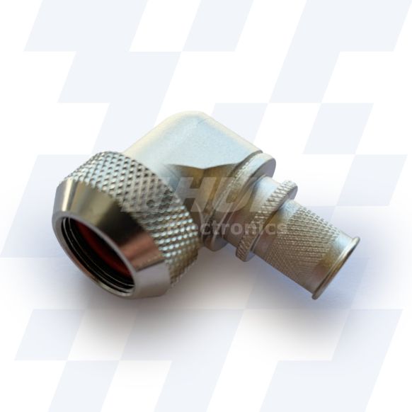 A37-795-9510 - EMCA 90 Degree Screened Adaptor, MIL-DTL-38999 Series III, Electroless Nickel, Shell Size 25